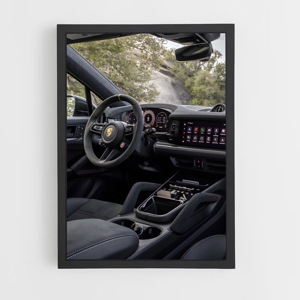 Poster Intérieur Cayenne Turbo GT – affiche Porsche (vue 2)